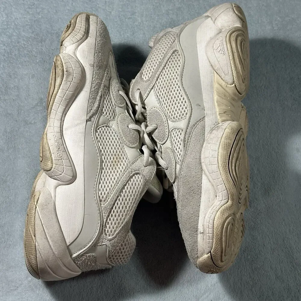 Adidas Yeezy 500 Stone Salt Mens 10.5 ID1600 Retro Puff Cloud Sneakers Kanye